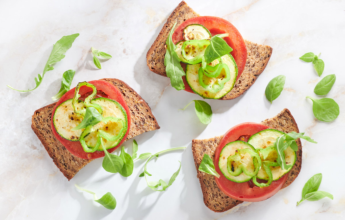 Montaditos de verdura